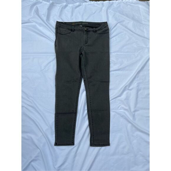 Lauren Conrad Grey Skinny Jeans Woman’s Size 14 Flaws - Picture 1 of 11